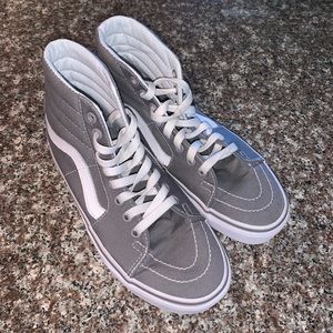 Grey Sk8-Hi Vans